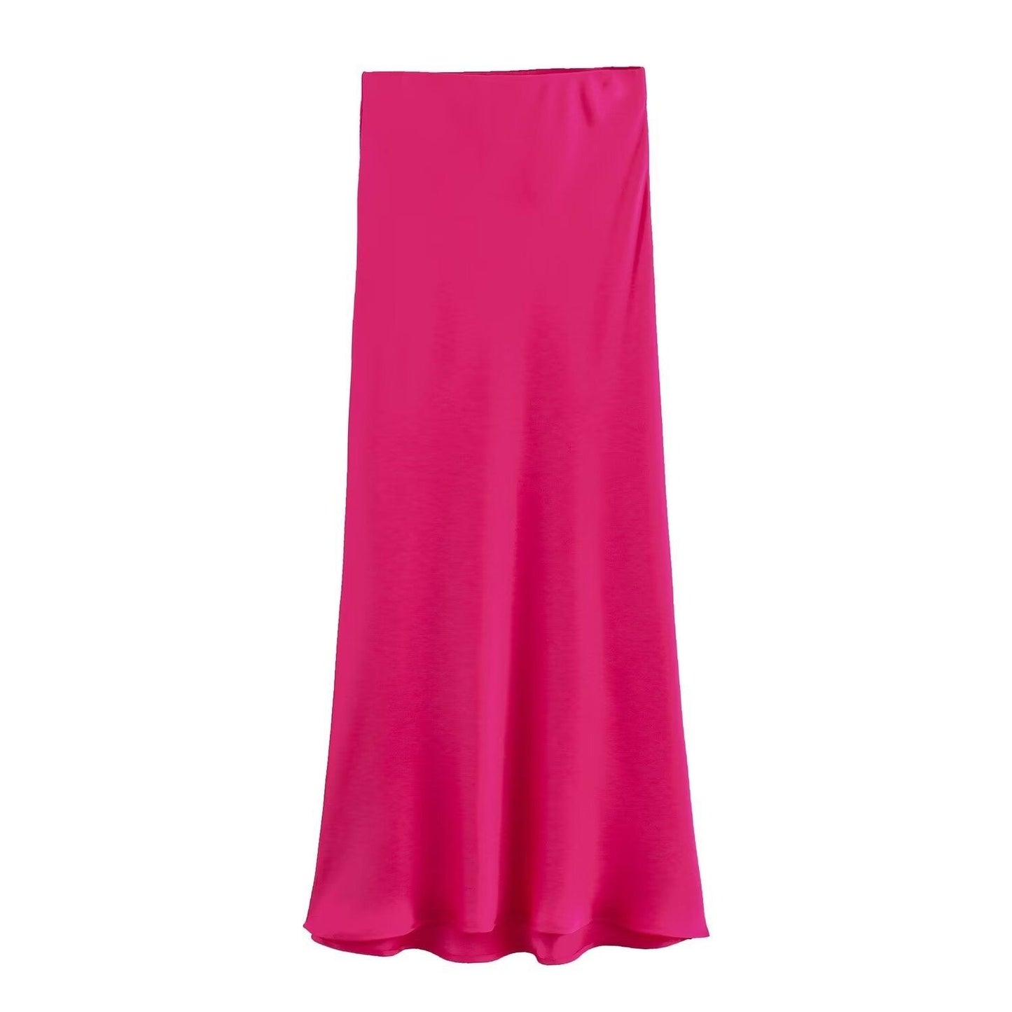 Edler Seidensatin-Rock von Alva mit hoher Taille