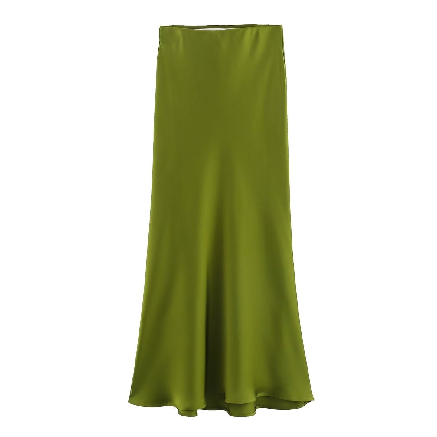 Edler Seidensatin-Rock von Alva mit hoher Taille