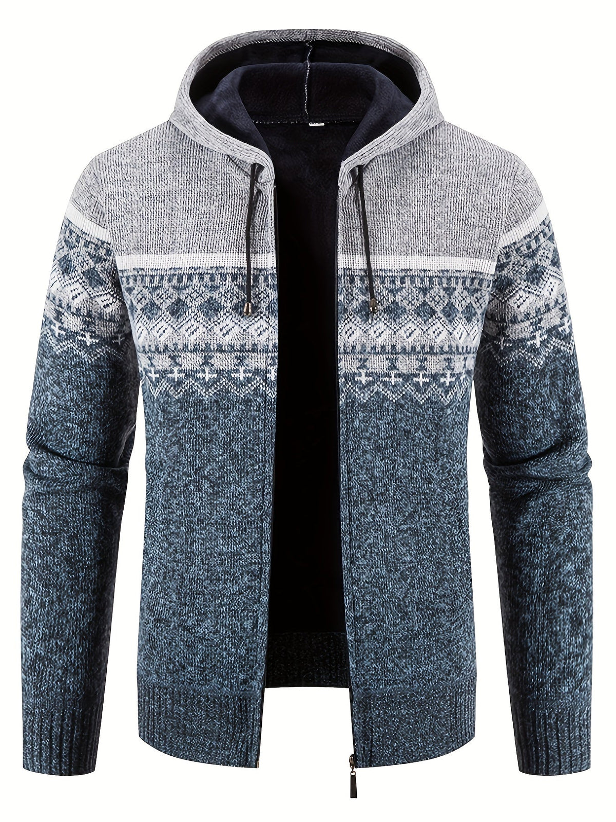 Herren-Hoodie mit Rautenmuster