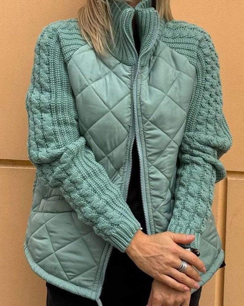ModeGeist | Legere Strickjacke mit Reißverschluss