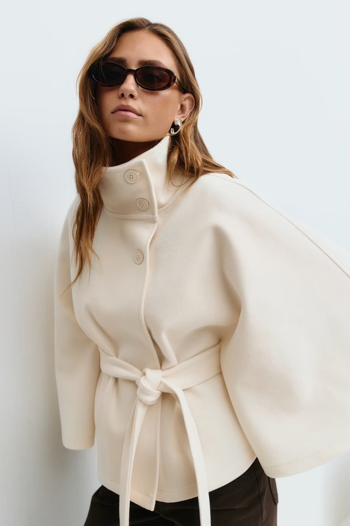 ModeGeist | Übergröße Damen Manteljacke mit Gürtel