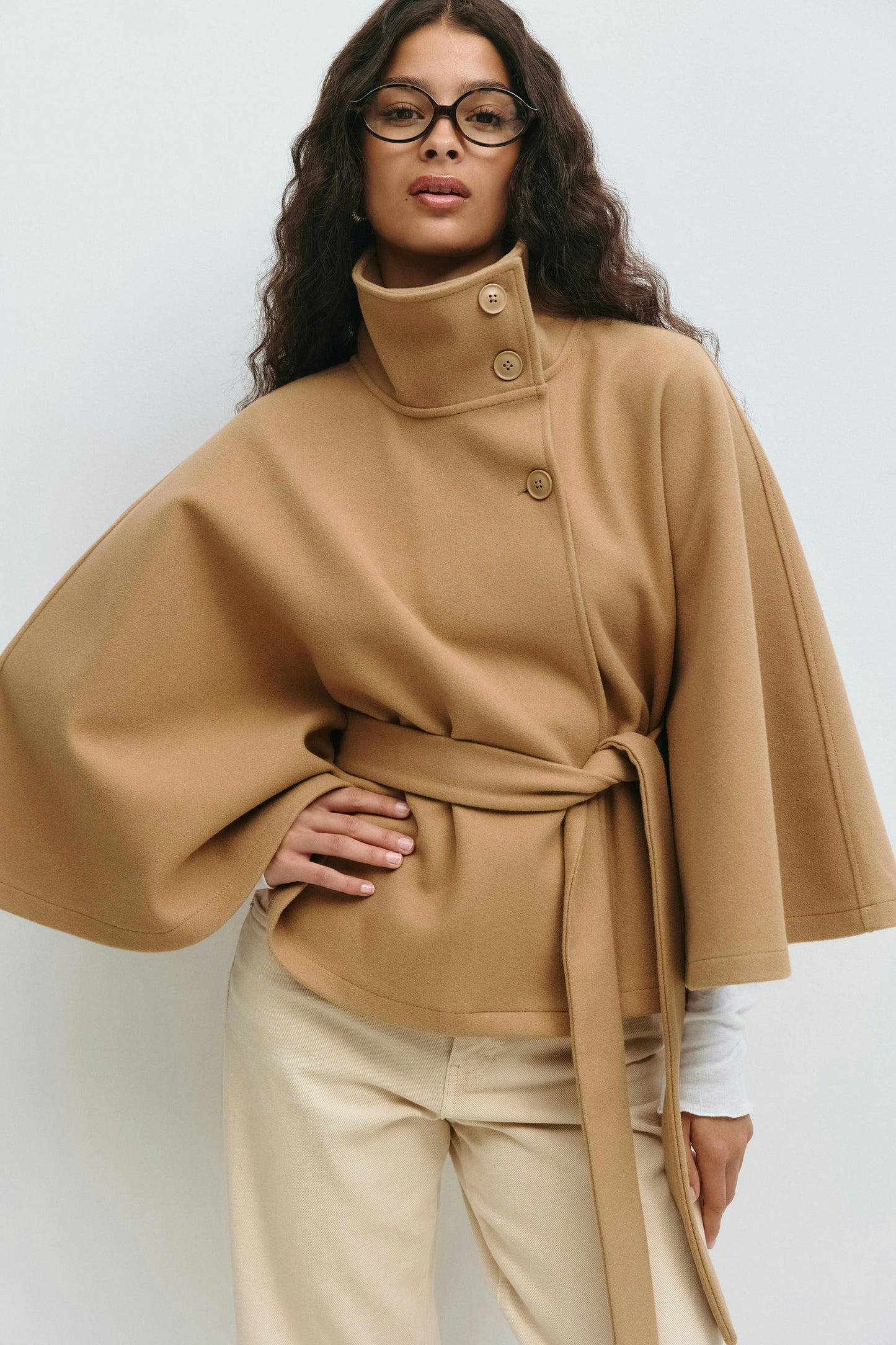 ModeGeist | Übergröße Damen Manteljacke mit Gürtel
