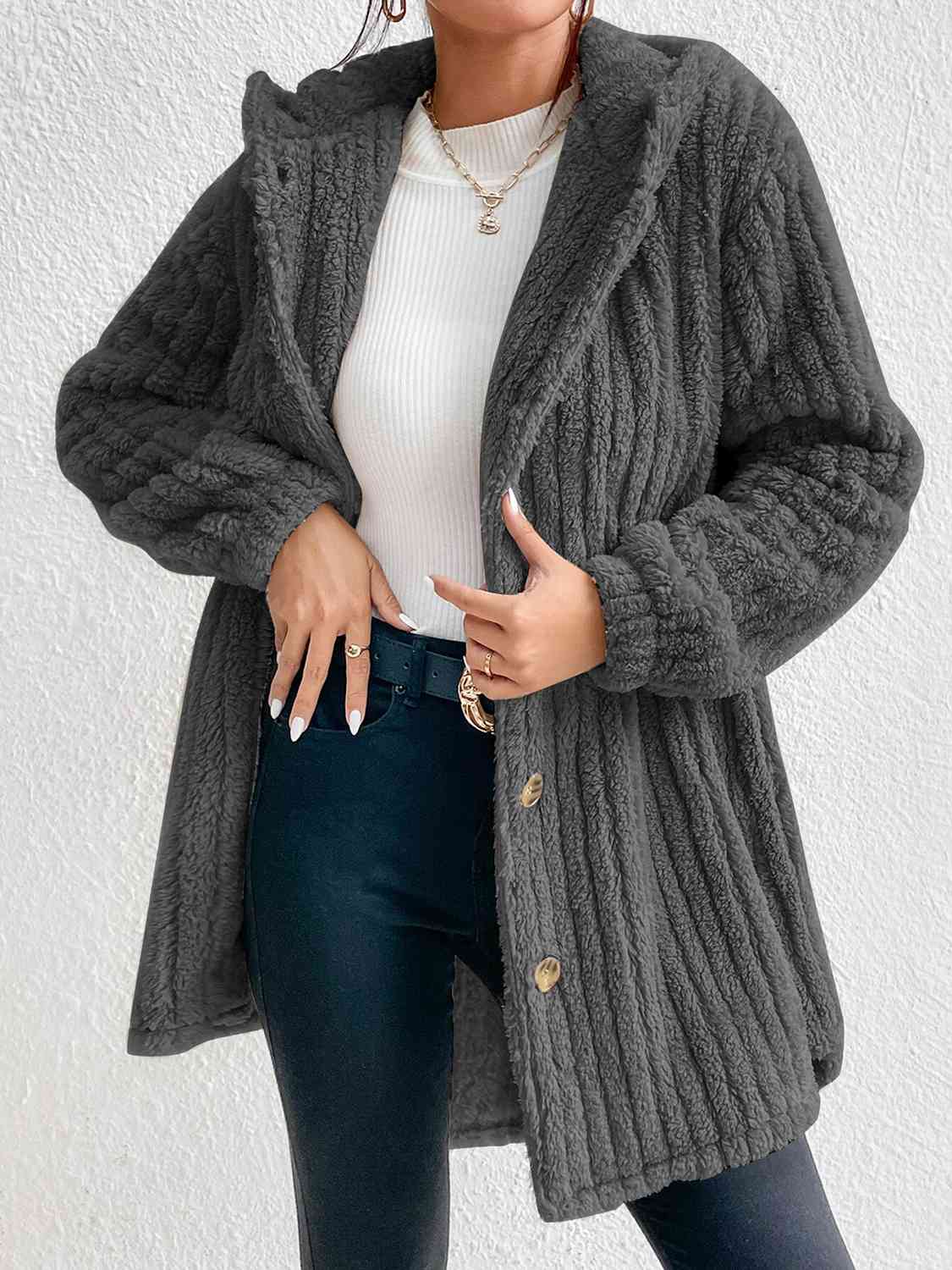 ModeGeist | Button Down Kapuzenmantel