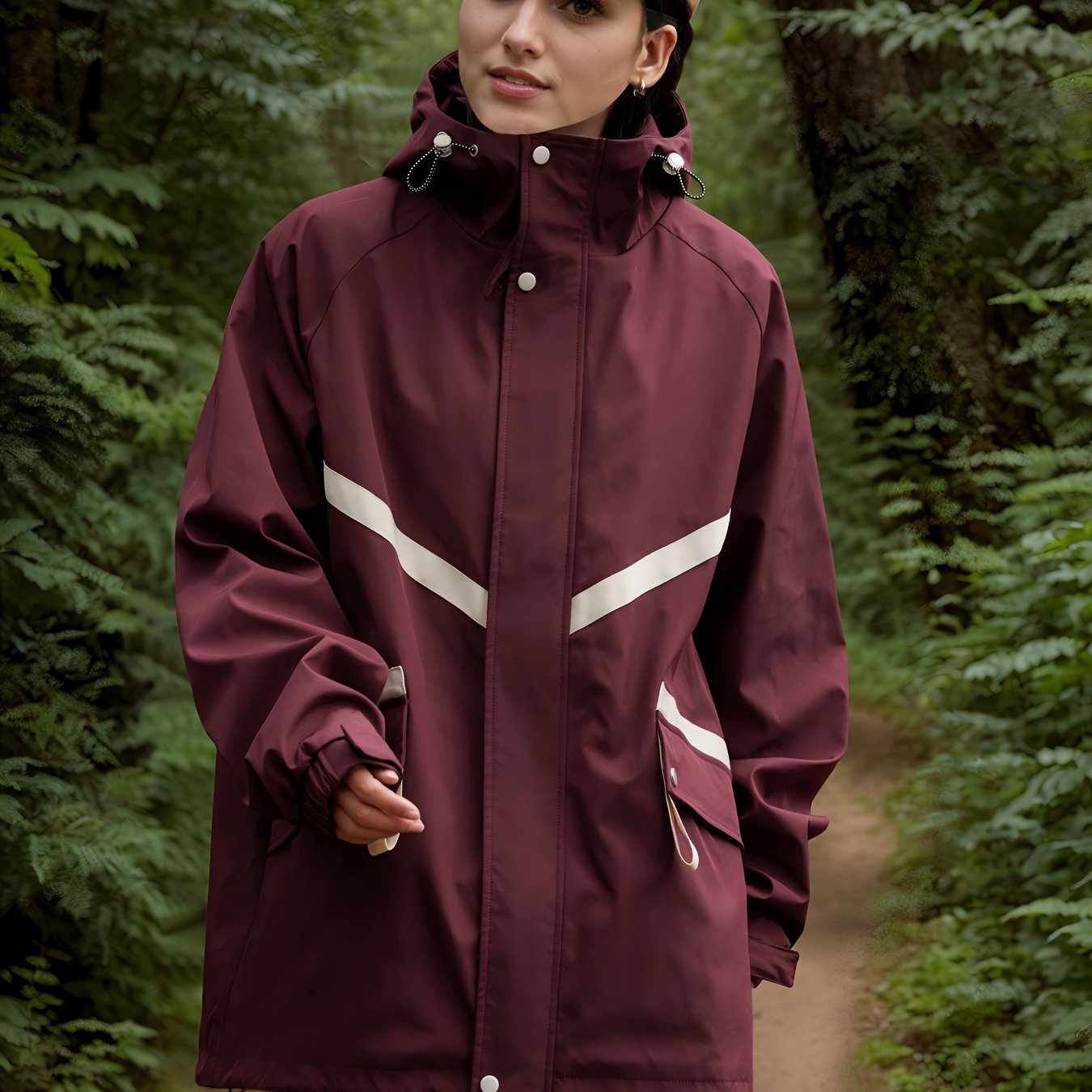 ModeGeist | Leichte und Wasserdichte Kapuzenjacke
