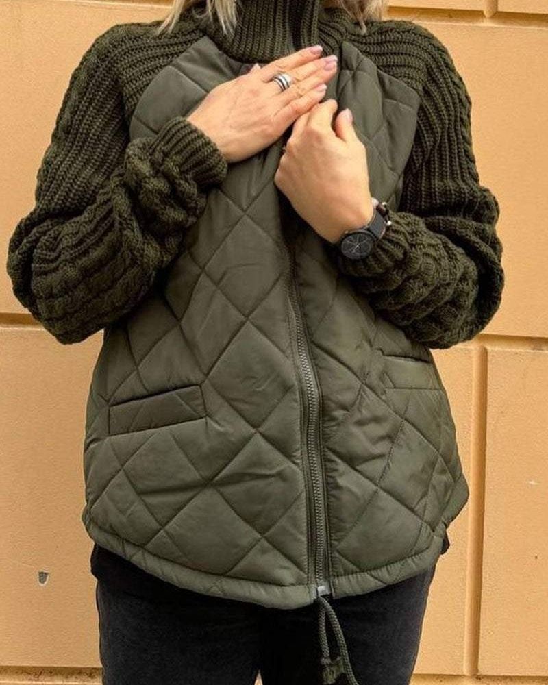 ModeGeist | Legere Strickjacke mit Reißverschluss