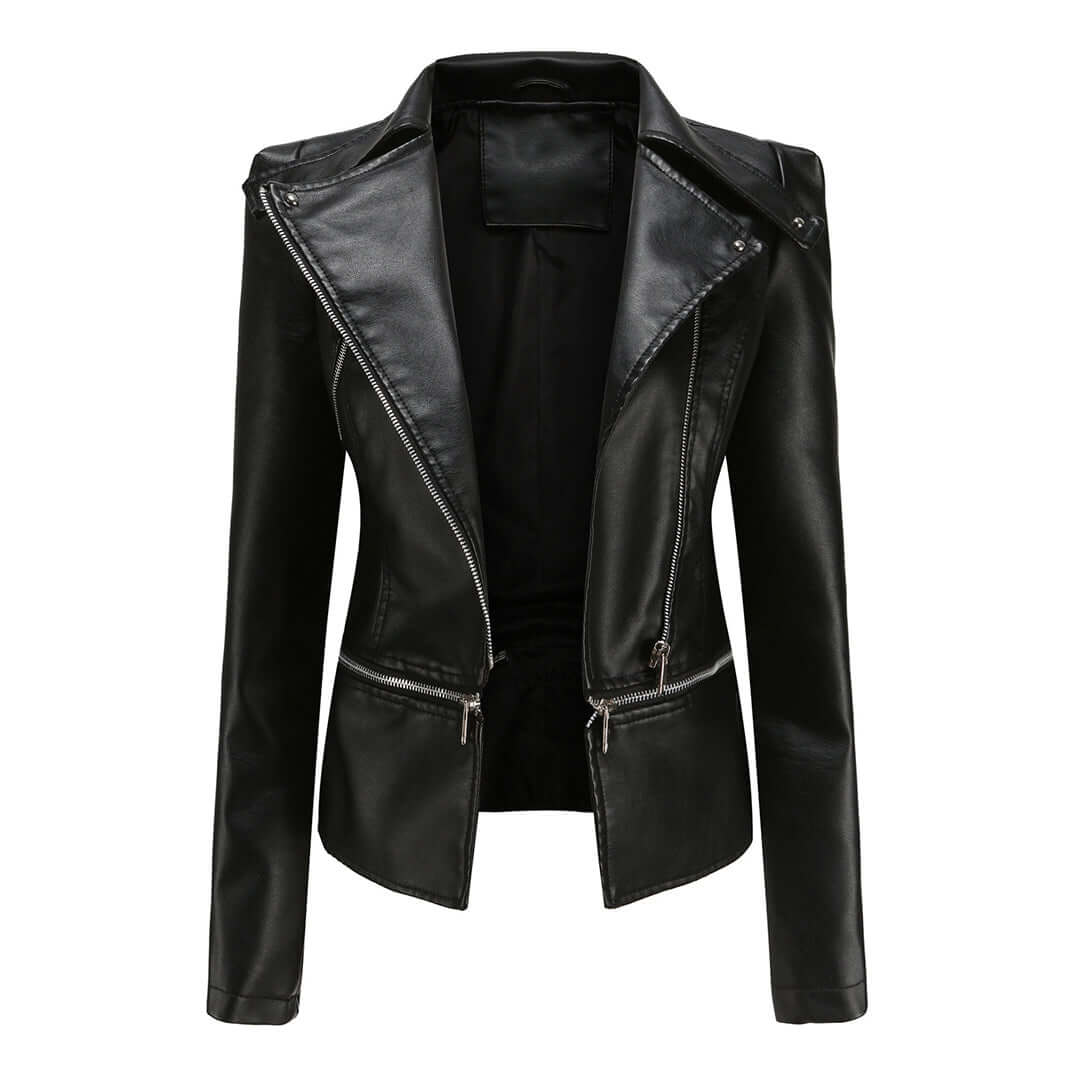 ModeGeist | Damen Robuste Bikerjacke