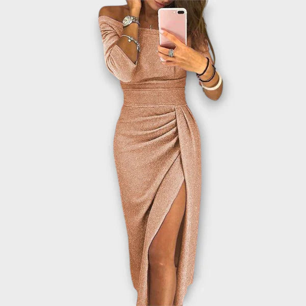 Edles schulterfreies Kleid von NELLI
