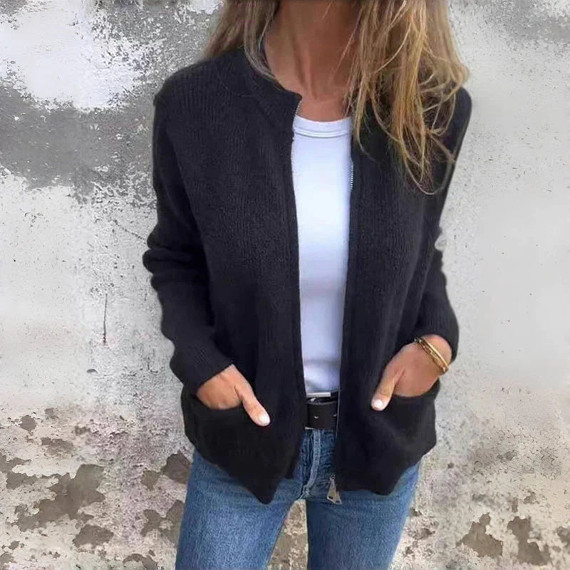 JENELL Strickjacke mit großen Taschen