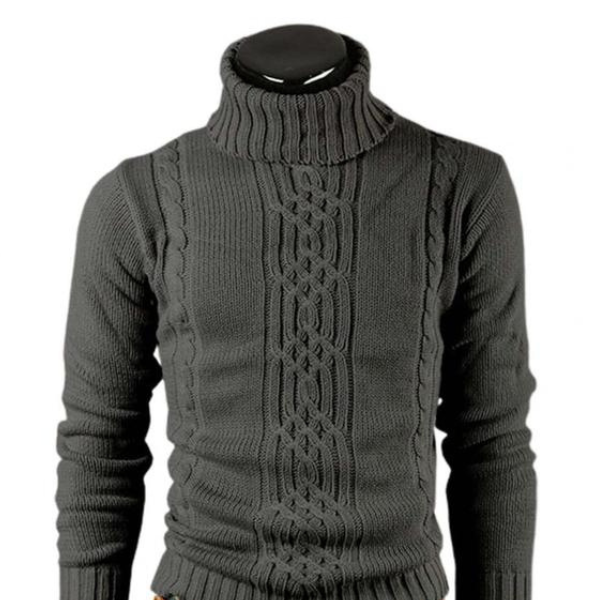 ModeGeist | Warmer Strickpullover mit Rollkragen