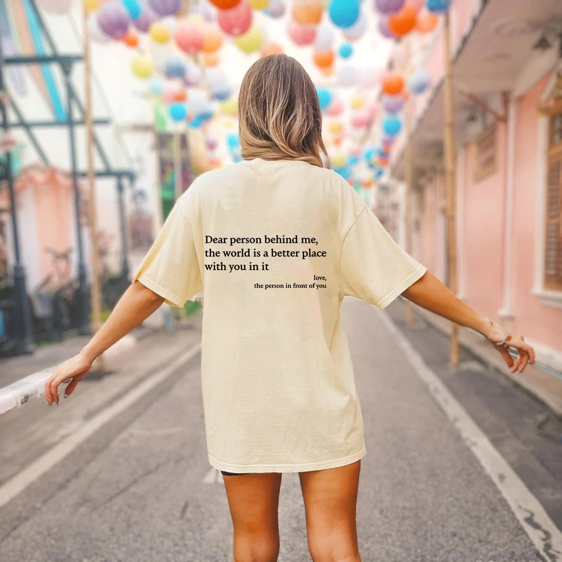 Fudus Damen T-Shirt mit Rundhals und Aufdruck