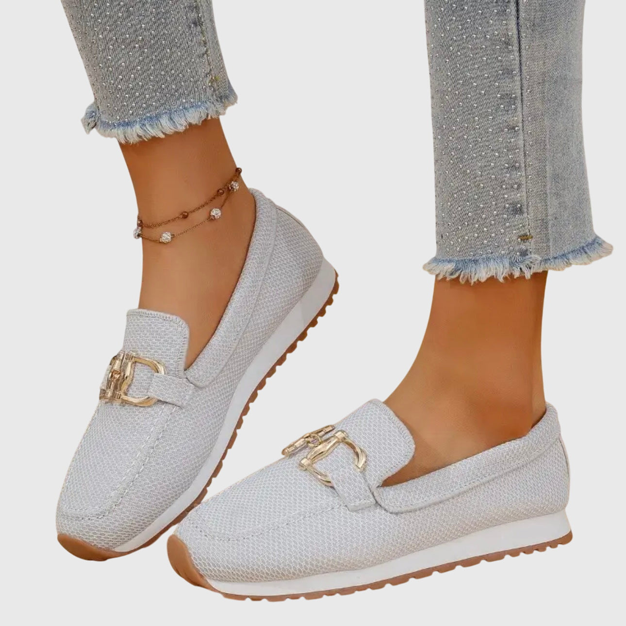 MODEGEIST Damen Loafer Komfort Flexible Sohle Business