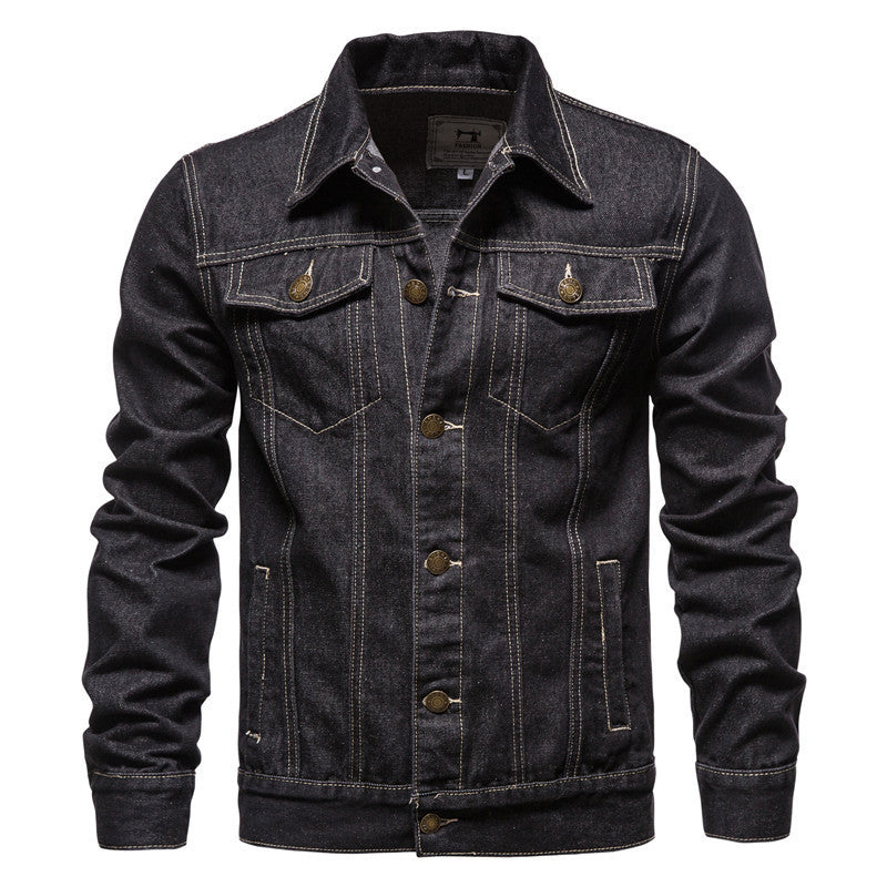 ModeGeist | Klassische Denim Truckerjacke für Herren