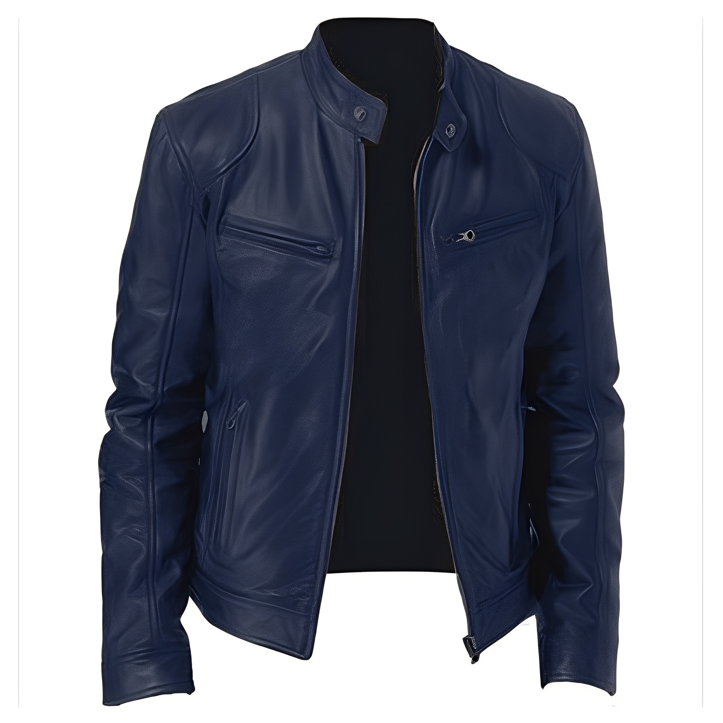 ModeGeist | Freizeit PU Lederjacke für Männer