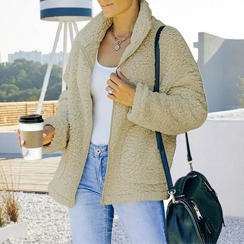 ModeGeist | Fleecejacke für Frauen Lang