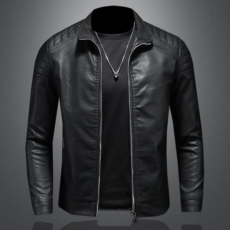 ModeGeist | Stylische, Slim Fit Lederjacke für Männer