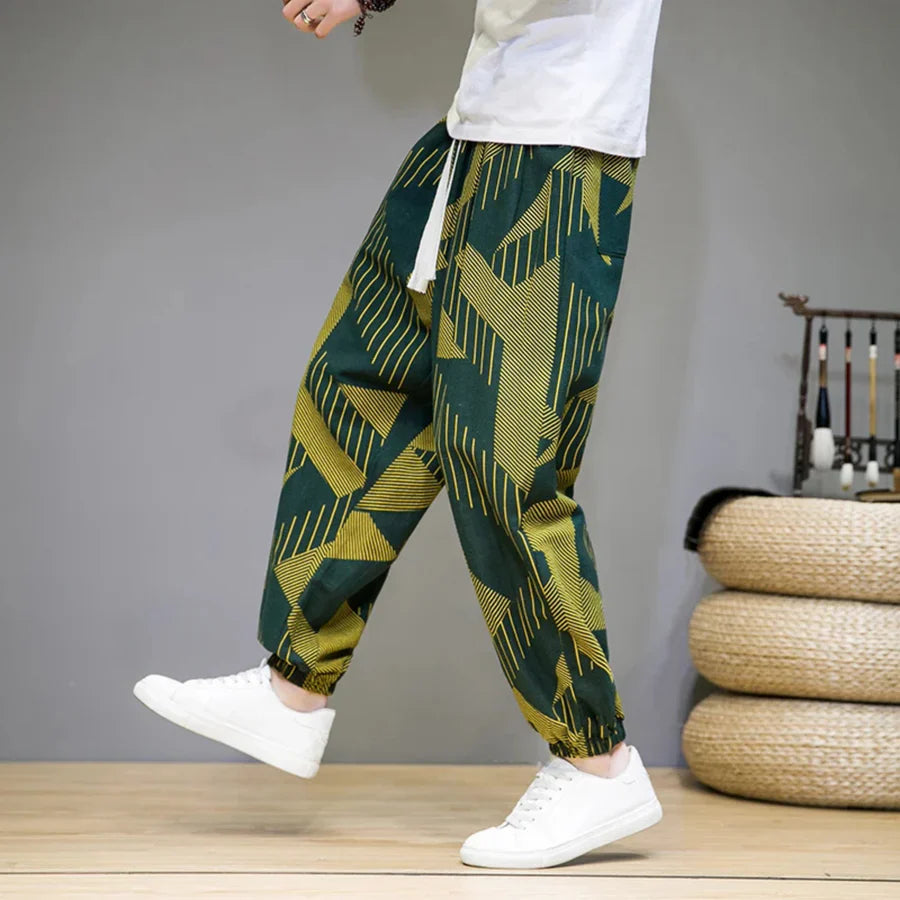 Weite Hose von KLEIN mit Muster