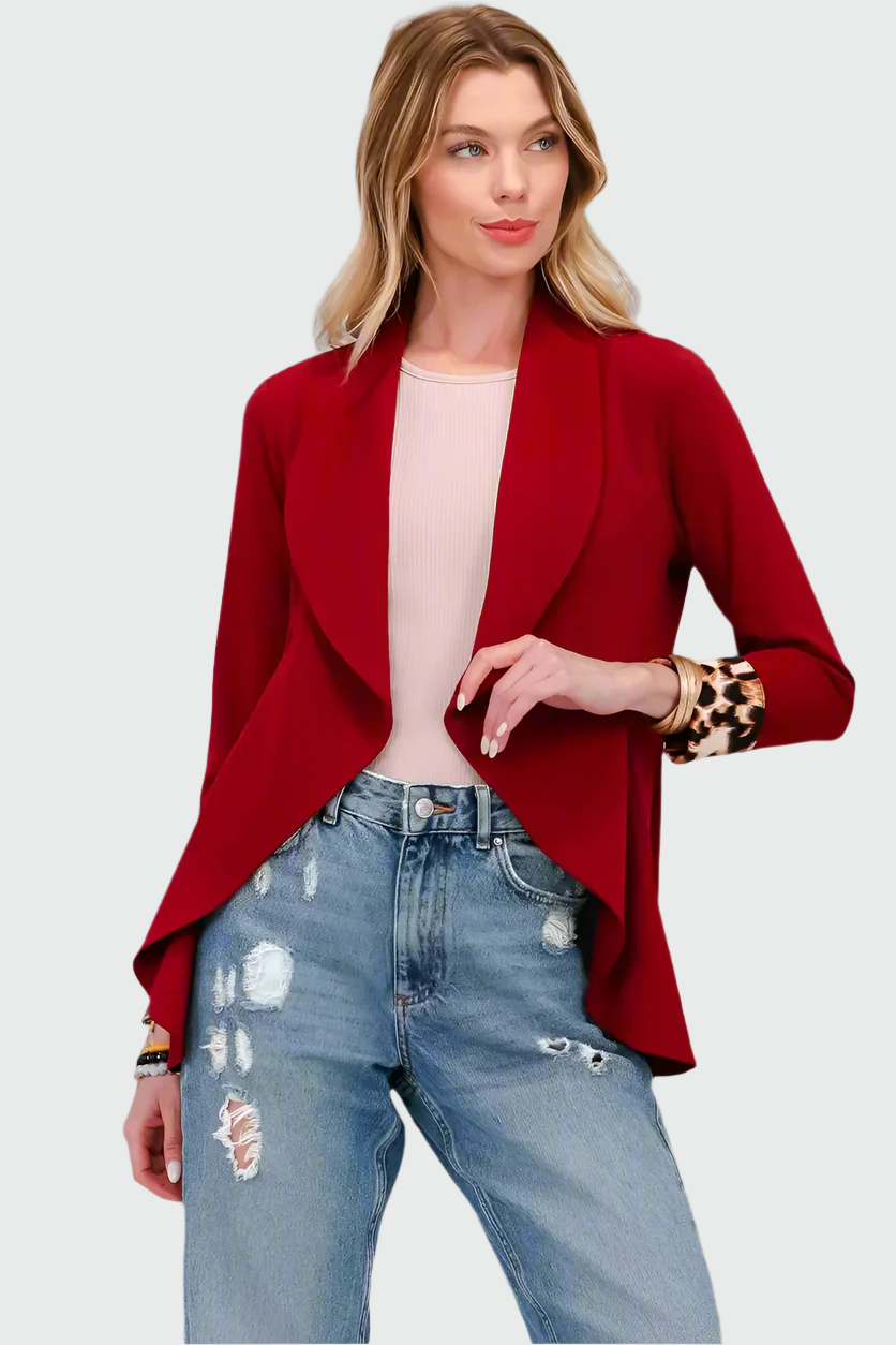 ModeGeist | Freizeit Blazer mit Pantherdetail