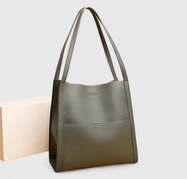 MODEGEIST Damen Schultertasche Minimalistisch Schwarz
