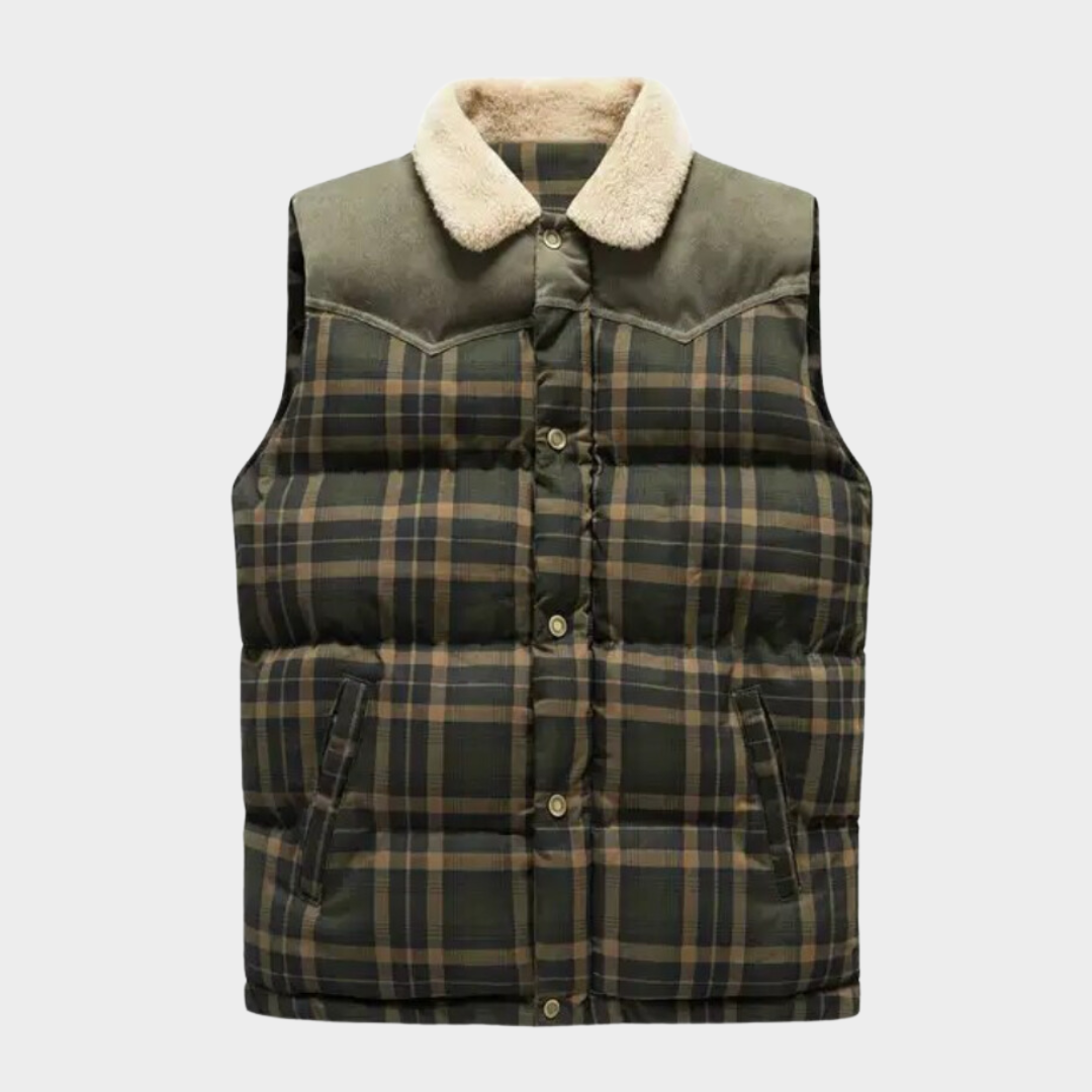 ModeGeist | Klassisch kariertes Herren Bodywarmer