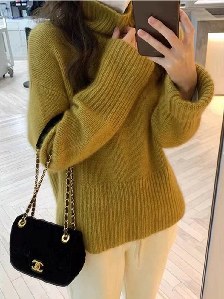 ModeGeist | Strickpullover mit Hohem Kragen
