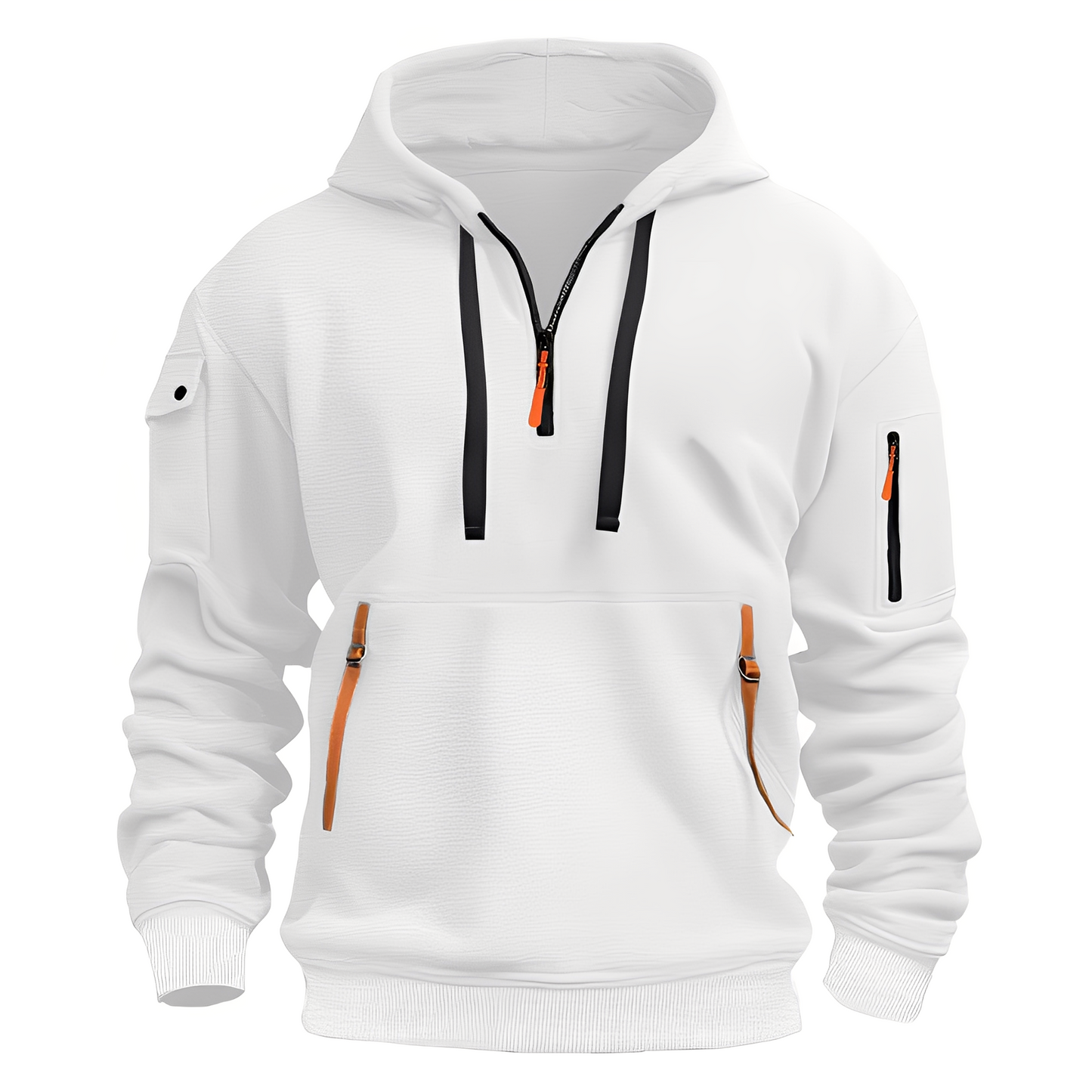 ModeGeist | Locker Hoodie mit Halbzip für Männer