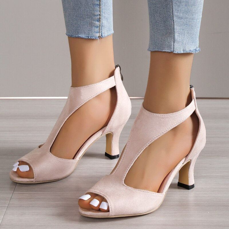 Bobble Plateau-Sandalen mit Blockabsatz