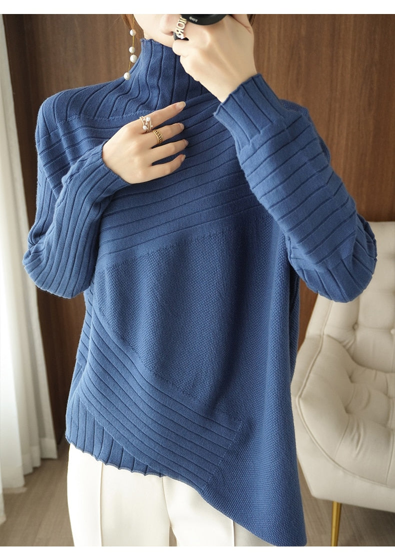 ModeGeist | Rollkragenpullover für Herbst und Winter Ideal, Um Warm Zu Bleiben