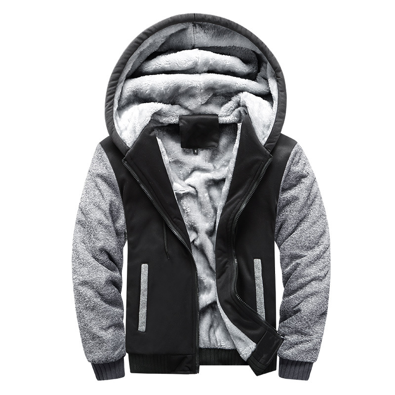 Männer Winterjacke mit Kapuze und Fleecefutter