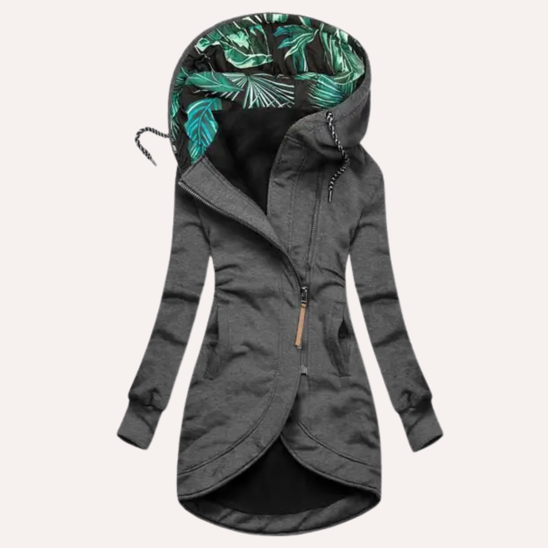 ModeGeist | Fleece-Jacke mit Kapuze Langarm