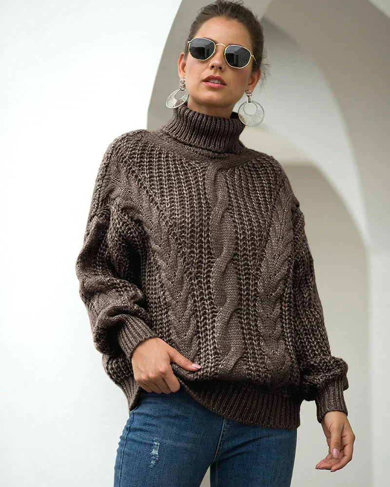 Gestrickter Rollkragenpullover von Elvin