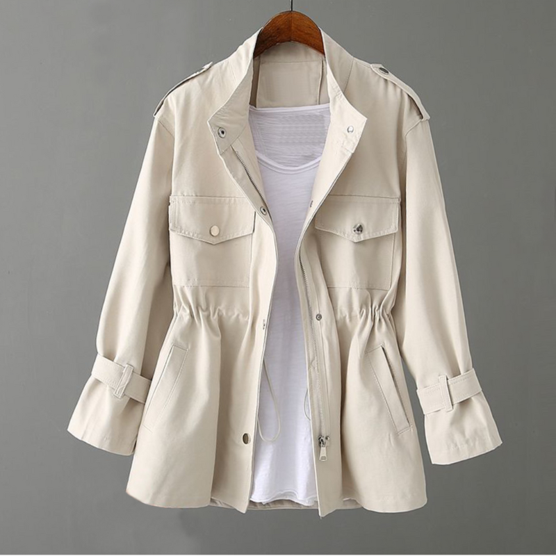 ModeGeist | Langarm-Trenchcoat für Frauen