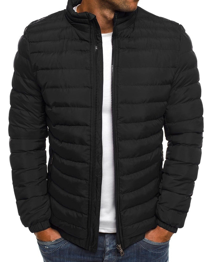 ModeGeist | Einfarbige Jacke mit Stehkragen in verschiedenen Farben