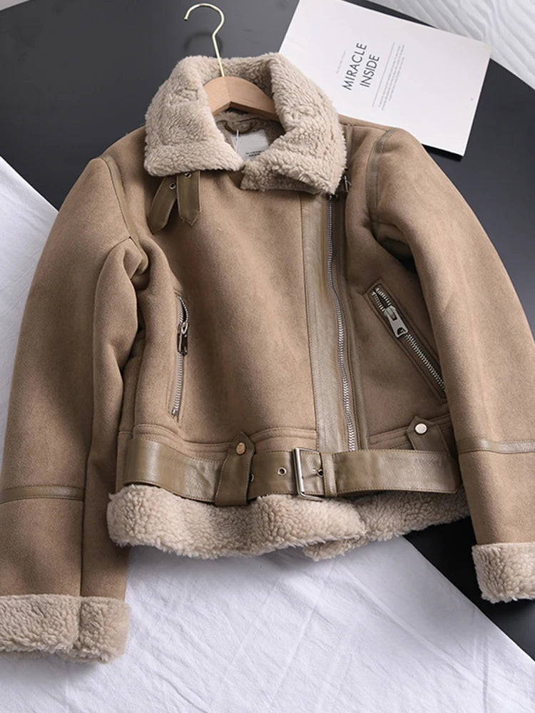 ModeGeist | Wildleder Winterjacke - Warm & Stilvoll