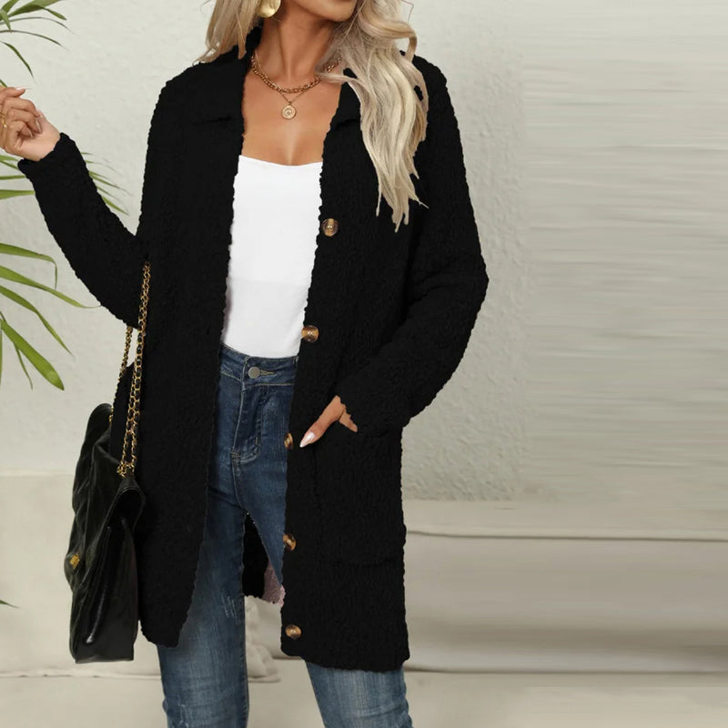 ModeGeist | Einfarbiger Strickjacke