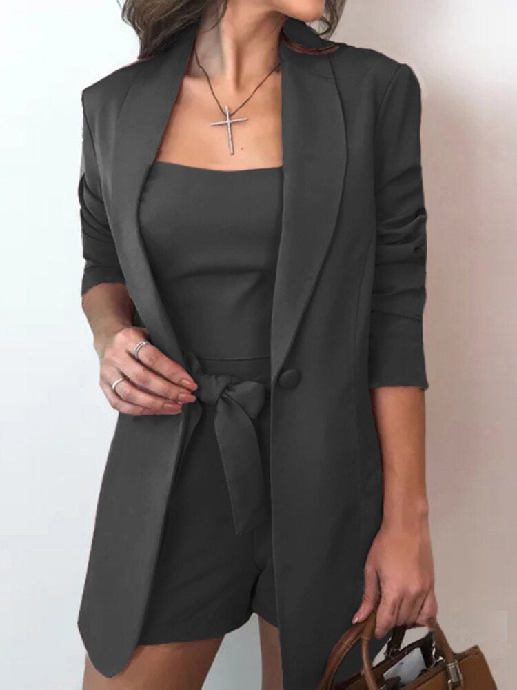 Emely Set: Blazer, Jacket & High-Waisted Shorts