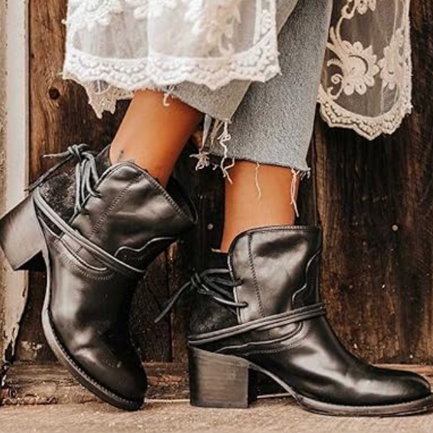 Damen Lederstiefel Pinata