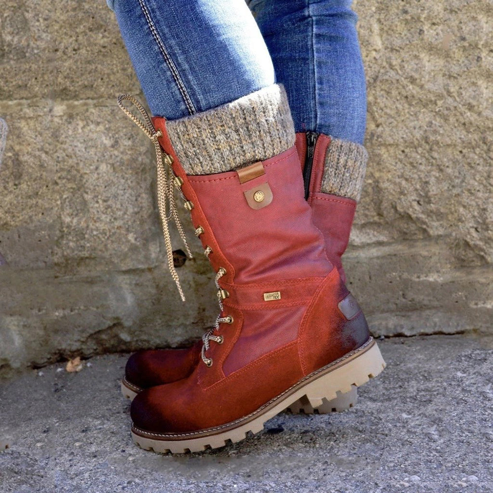 ModeGeist | Bis Kniehohe Kampfstiefel für Damen
