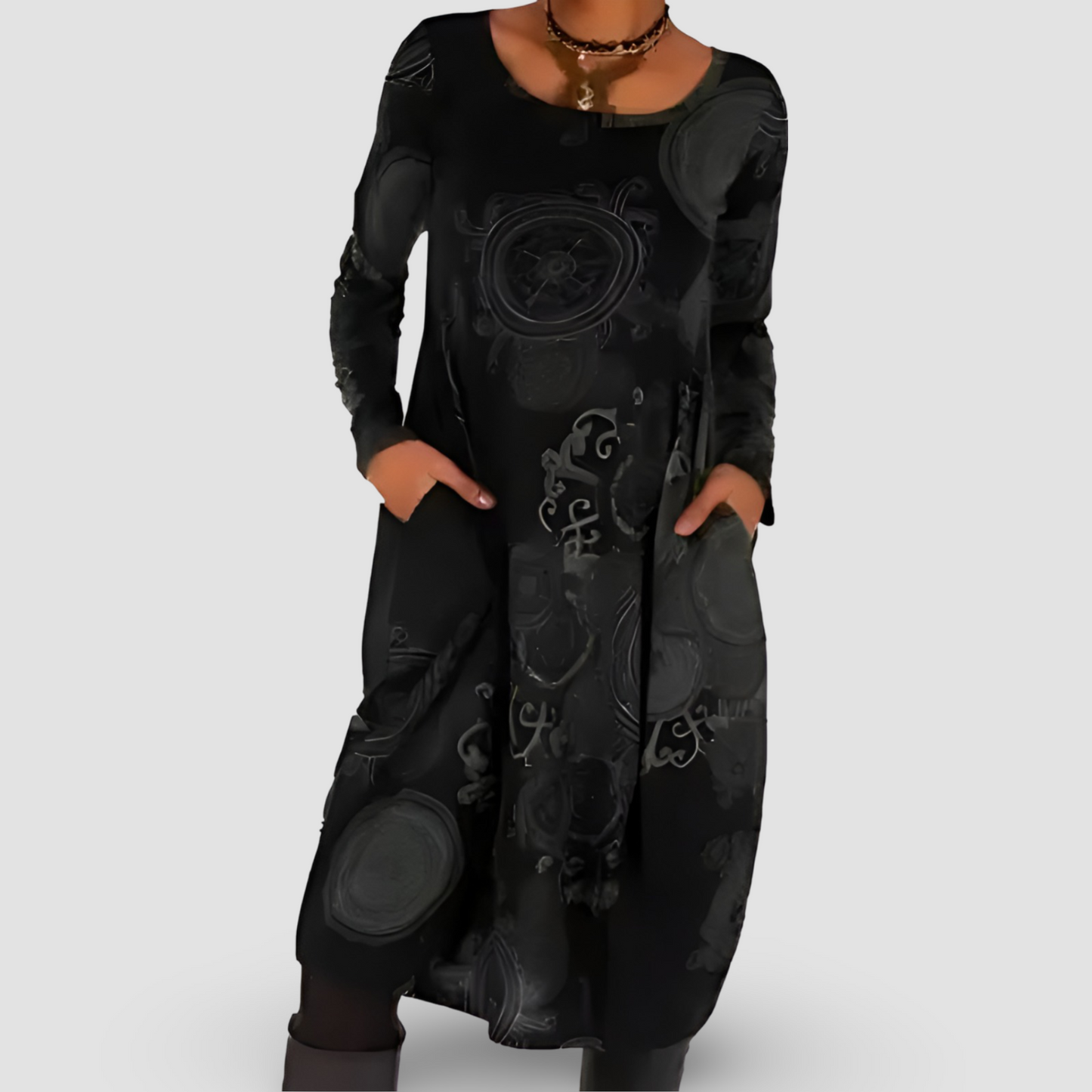 LENA –  Leichtes Kleid mit kunstvollem Muster
