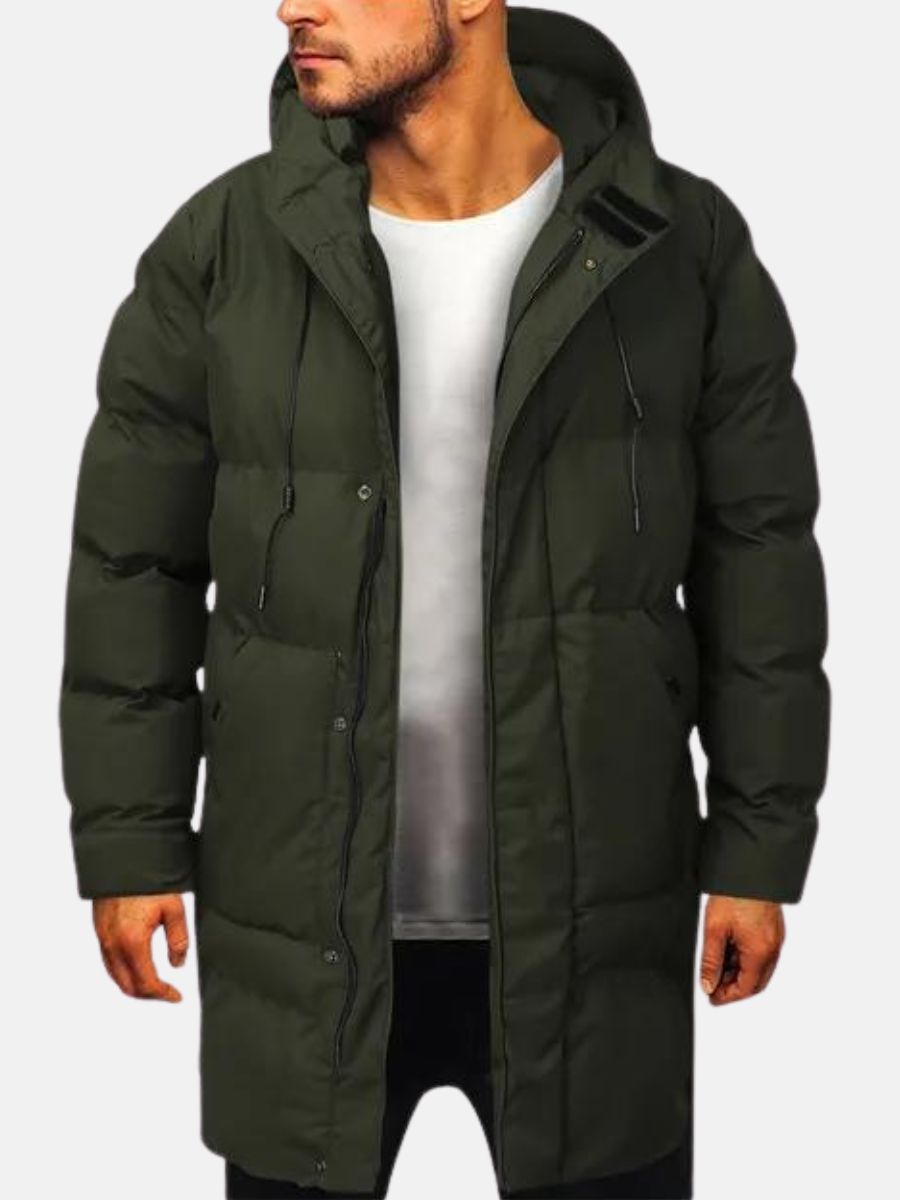 Männer Kapuzenparka mittlerer Länge