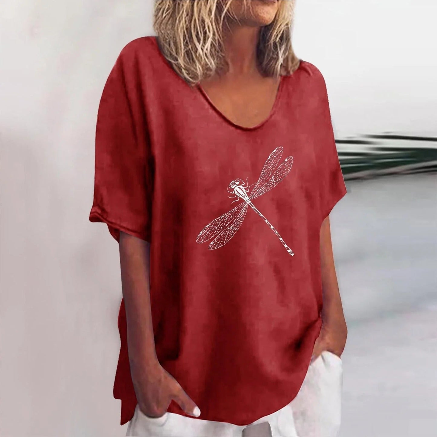 Damen Oversize-Shirt aus Rose