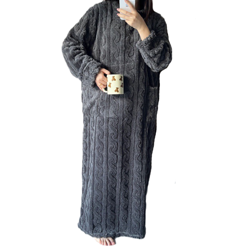 ModeGeist | Winter korallen Samt-Homewear