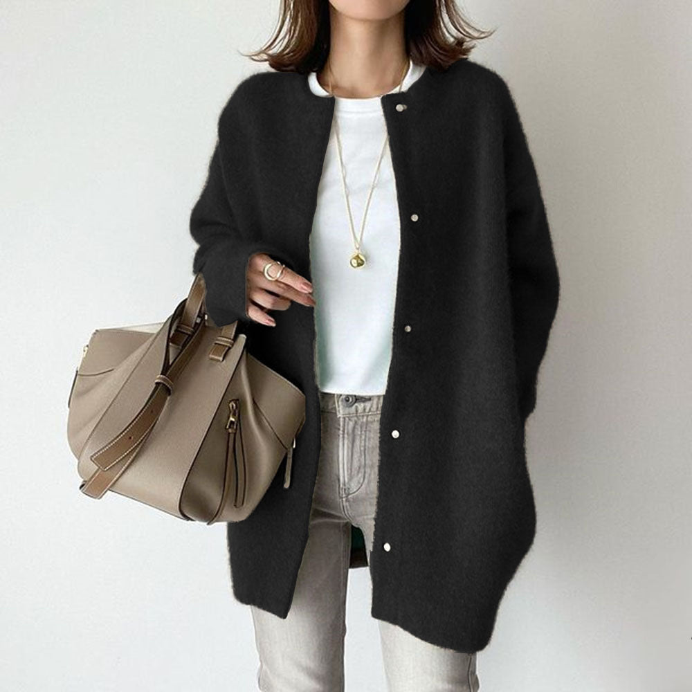 ModeGeist | Minimalistischer Cardigan Kaschmir-mischung Einfach, Elegant
