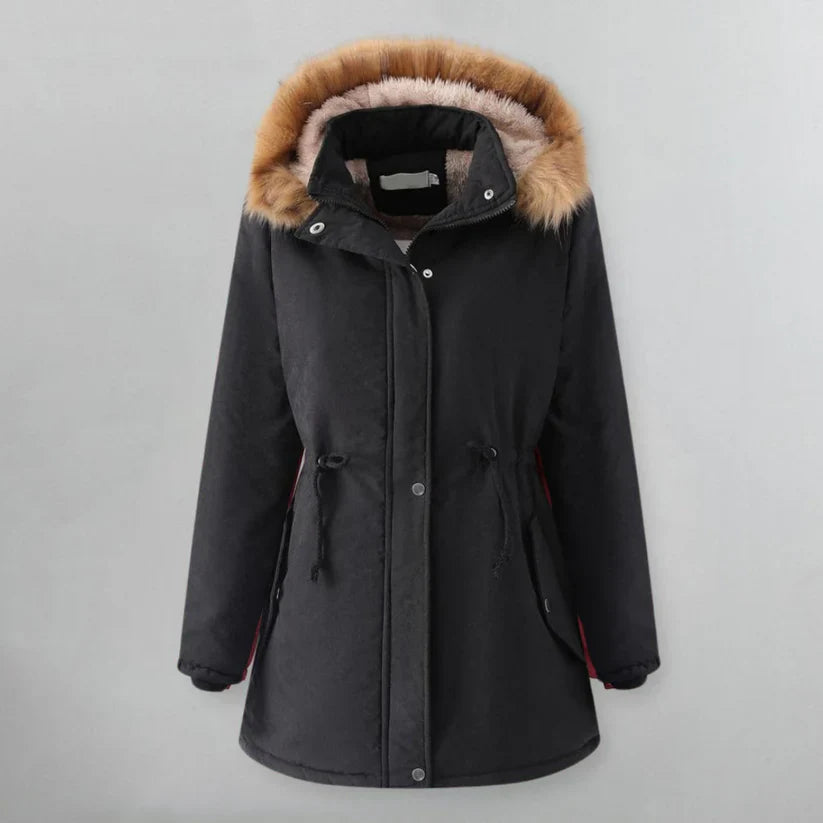 Baumwolljacke Teresa mit Kapuze und weicher Wattierung