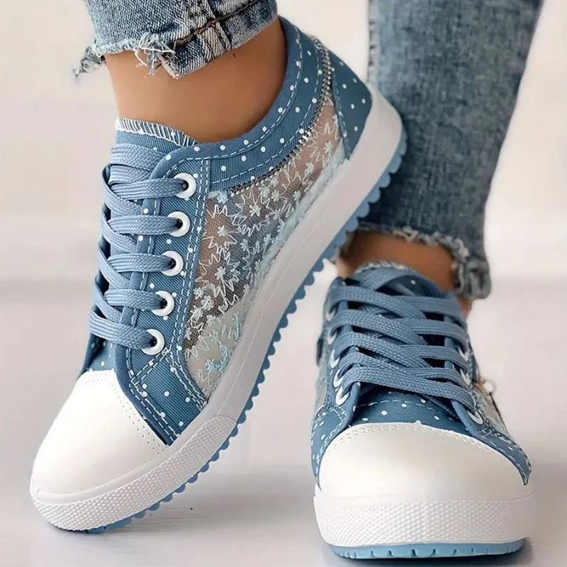 MODEGEIST Damen Casual Sneaker Stützend Atmungsaktiv