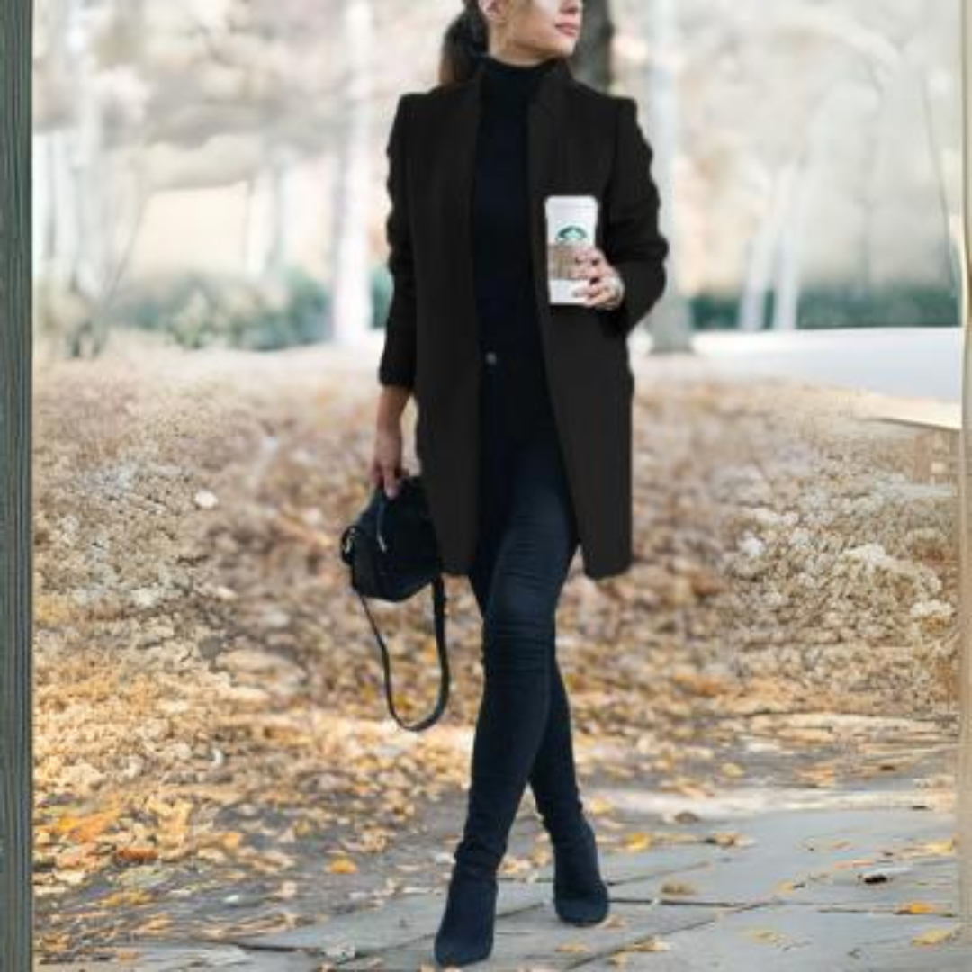 ModeGeist | Damen Stehkragen Mantel - Winter