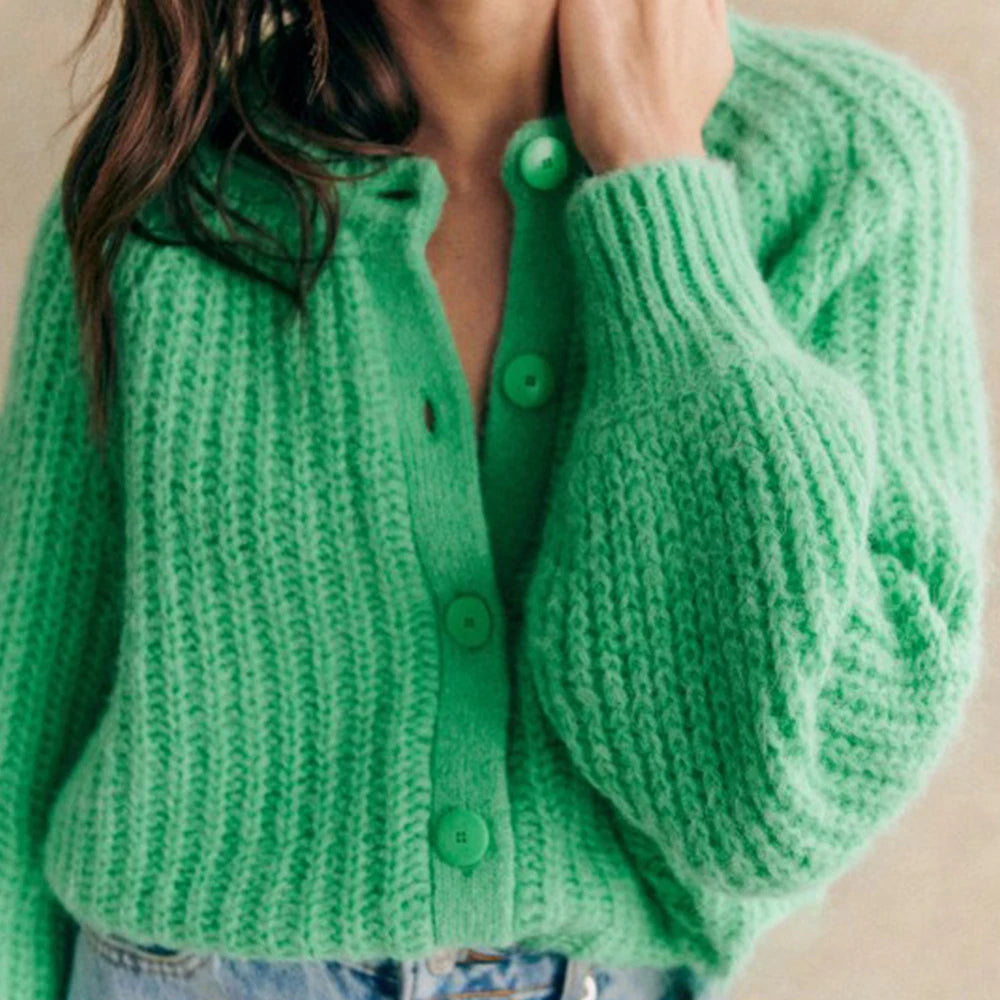 ModeGeist | Chunky Strickcardigan Weich und Warm Perfekt für Den Alltag