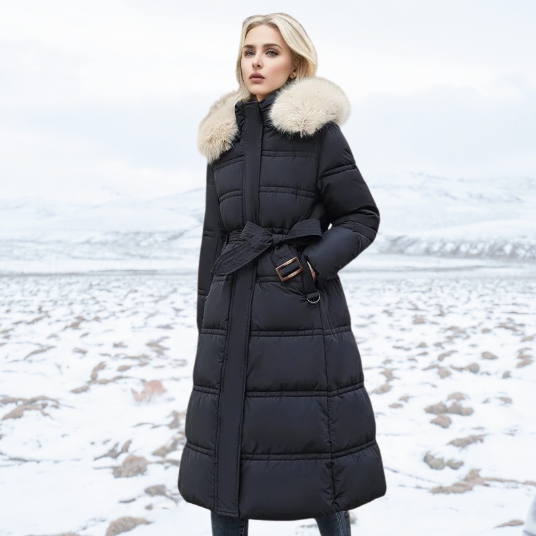 ModeGeist | Winter Lange für Frauen mit Tailliertem Schnitt und Langen Ärmeln Ideal für Die Kalte Jahreszeit