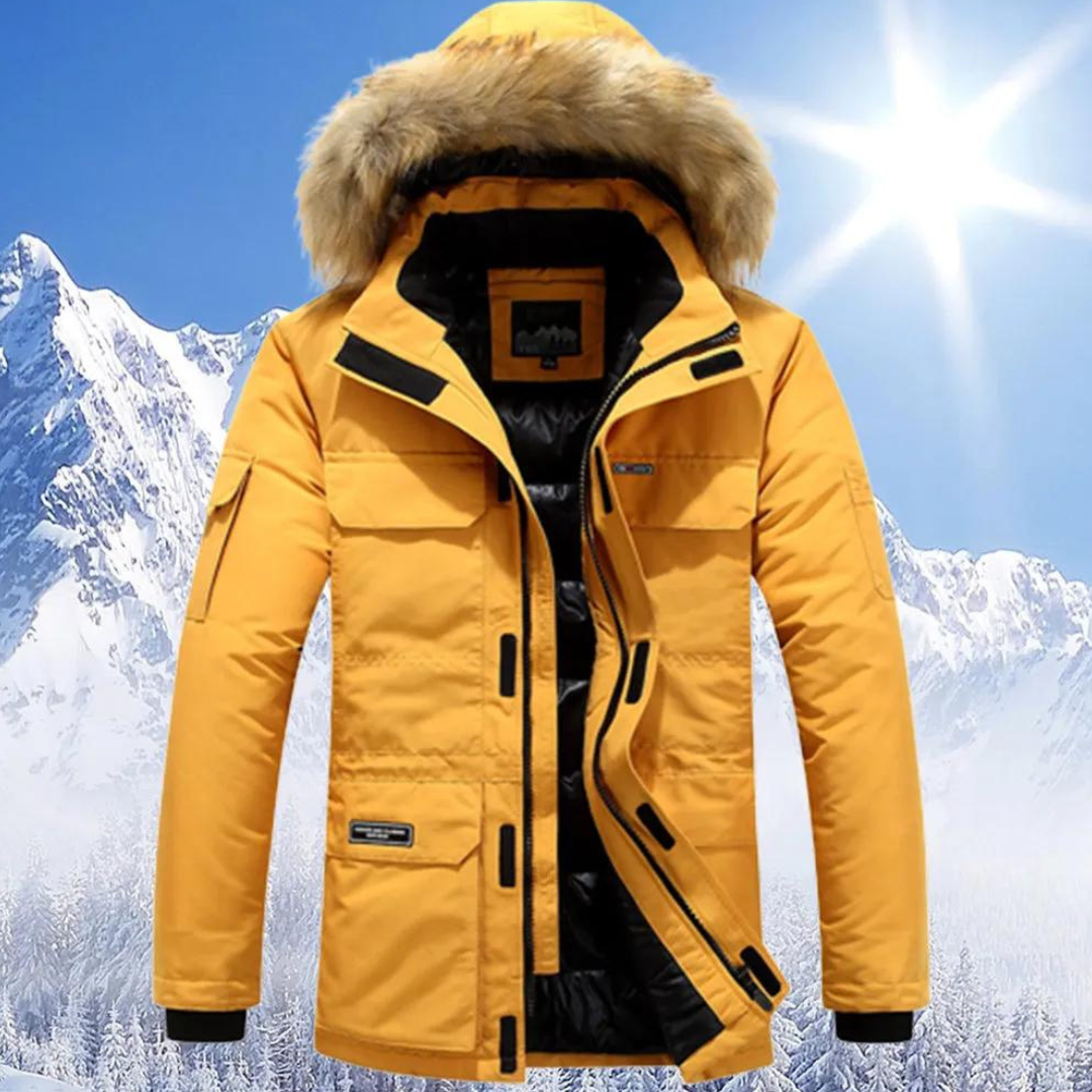 ModeGeist | Parka Herren mit Pelzukragen