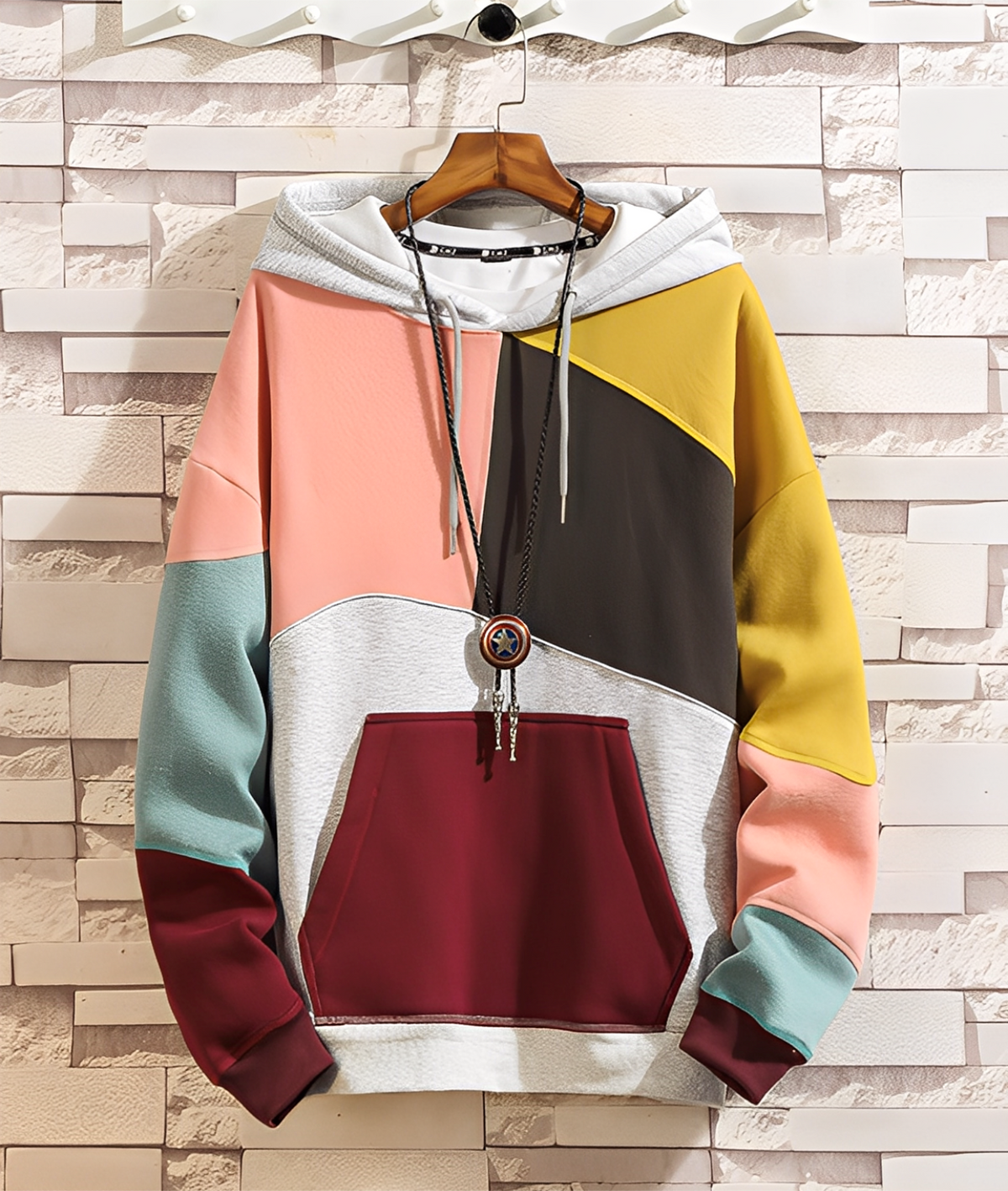 ModeGeist | Farbiger, Lockere Hoodie für Männer