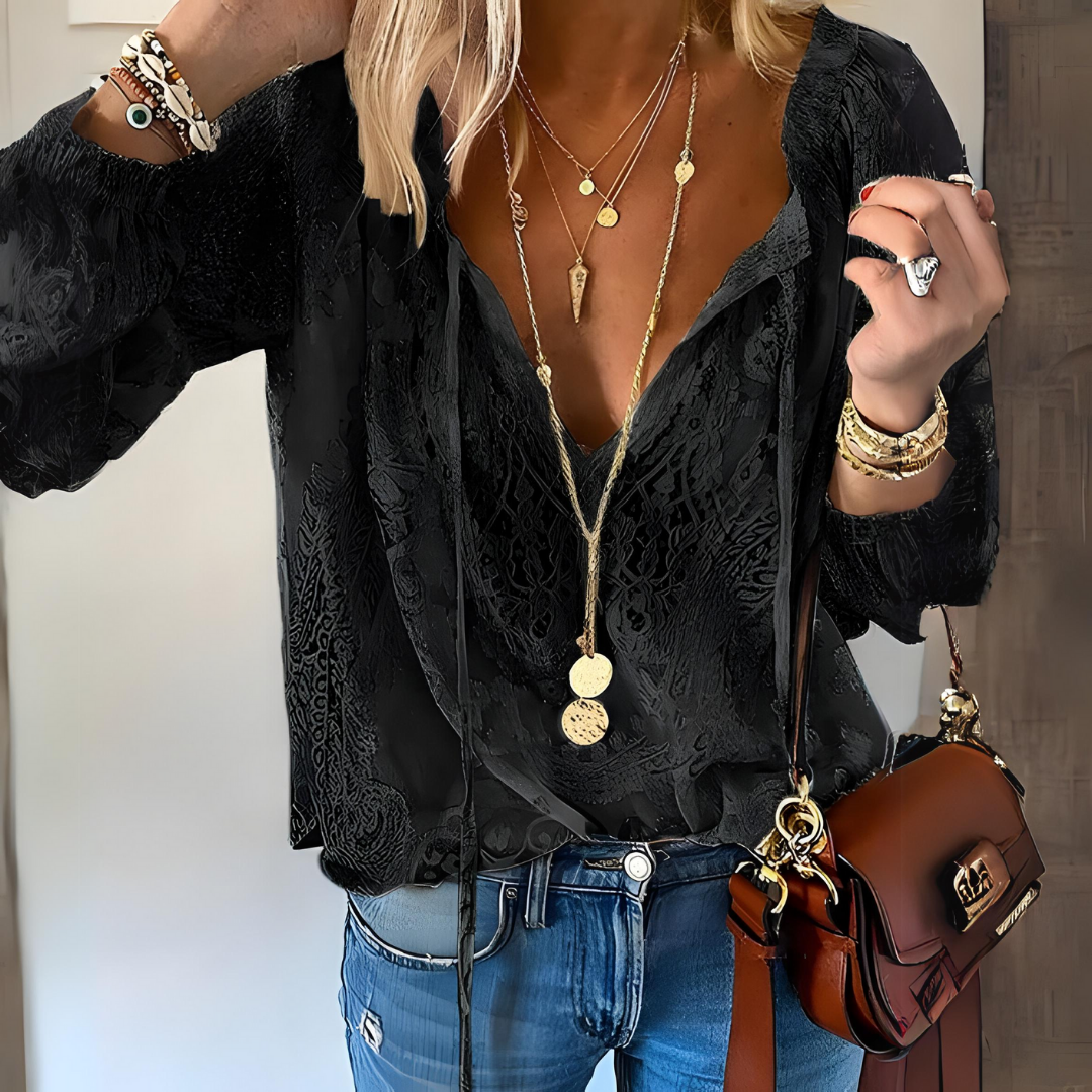 Clyara Bluse: Boho-Chic Vintage-Look für Damen